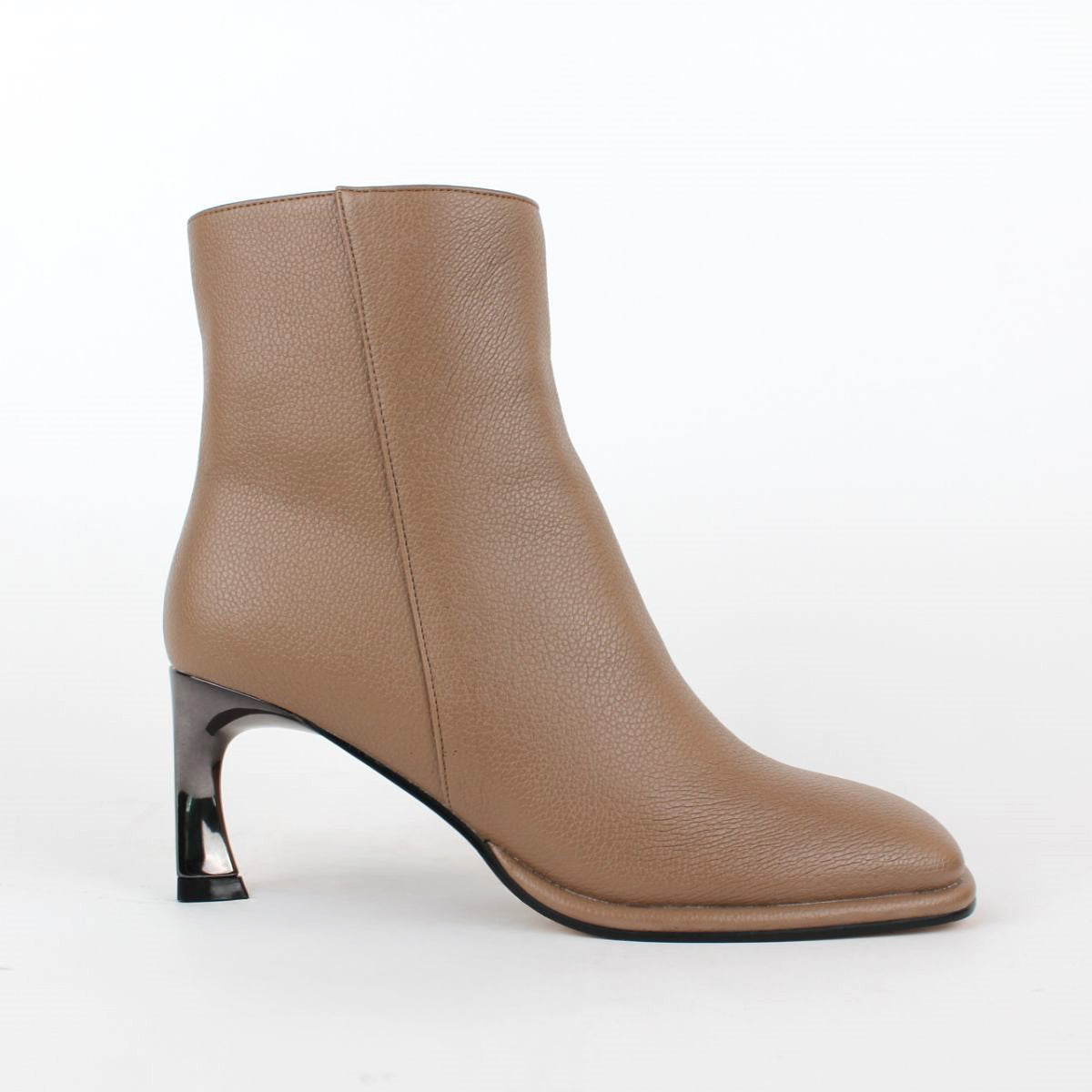 BARBA-ANKLE BOOT-HEEL-TAUPE