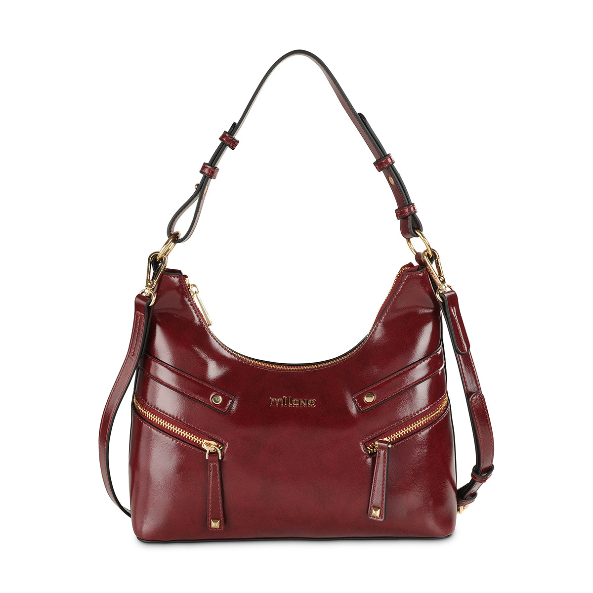 JENE SHOULDER BAG- Burgundy