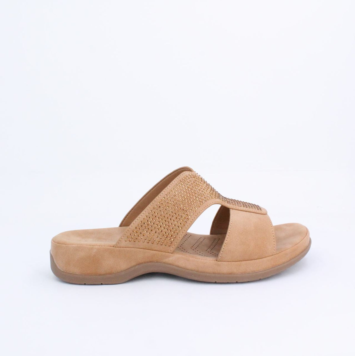 AMAYA SLIDE SANDAL - TAN