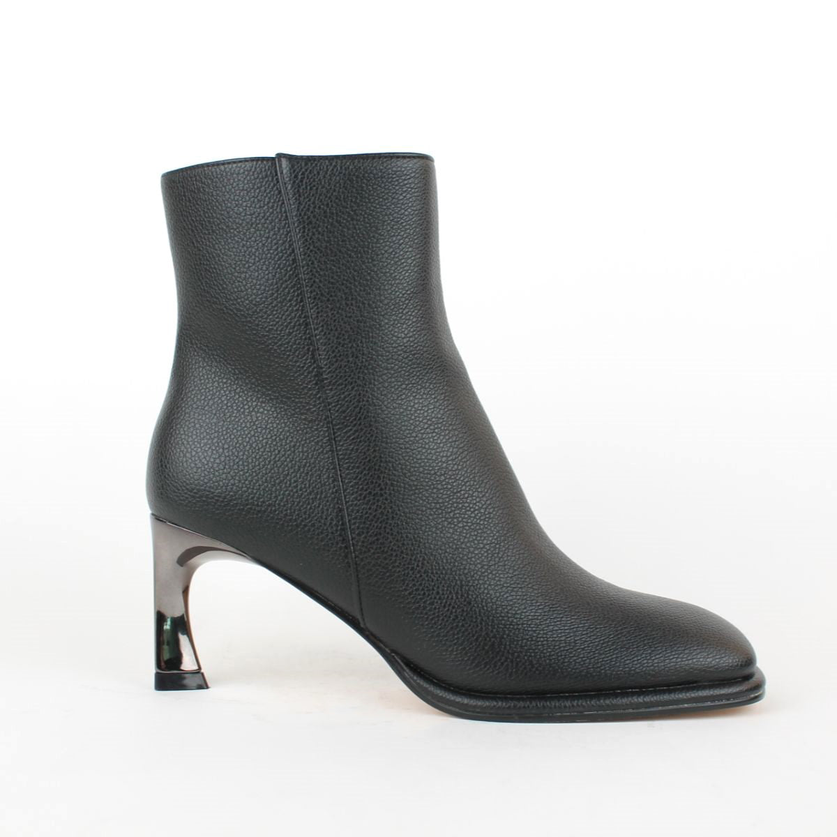 BARBA-ANKLE BOOT-HEEL-BLACK