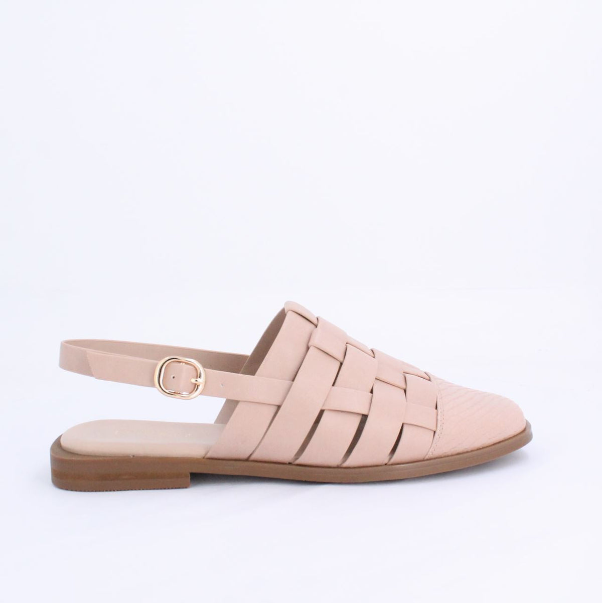 WYNNE MULE FLAT- NUDE