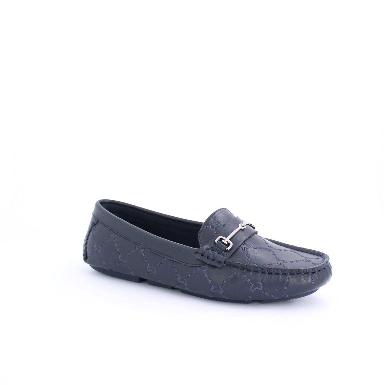 Navy moccasins on sale