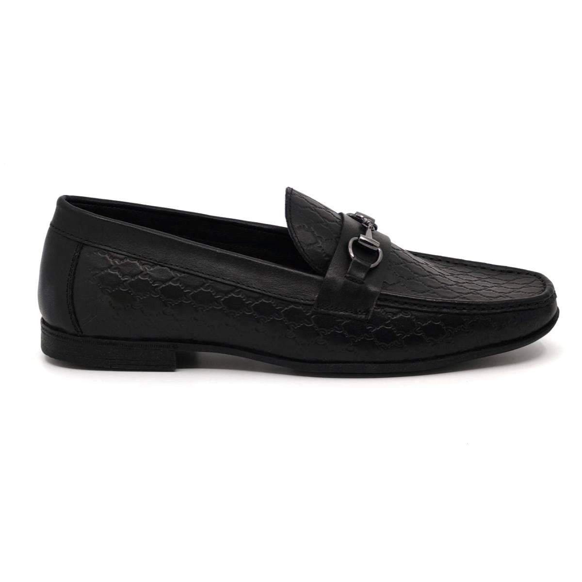 JENER MENS LEATHER LOAFER-BLACK