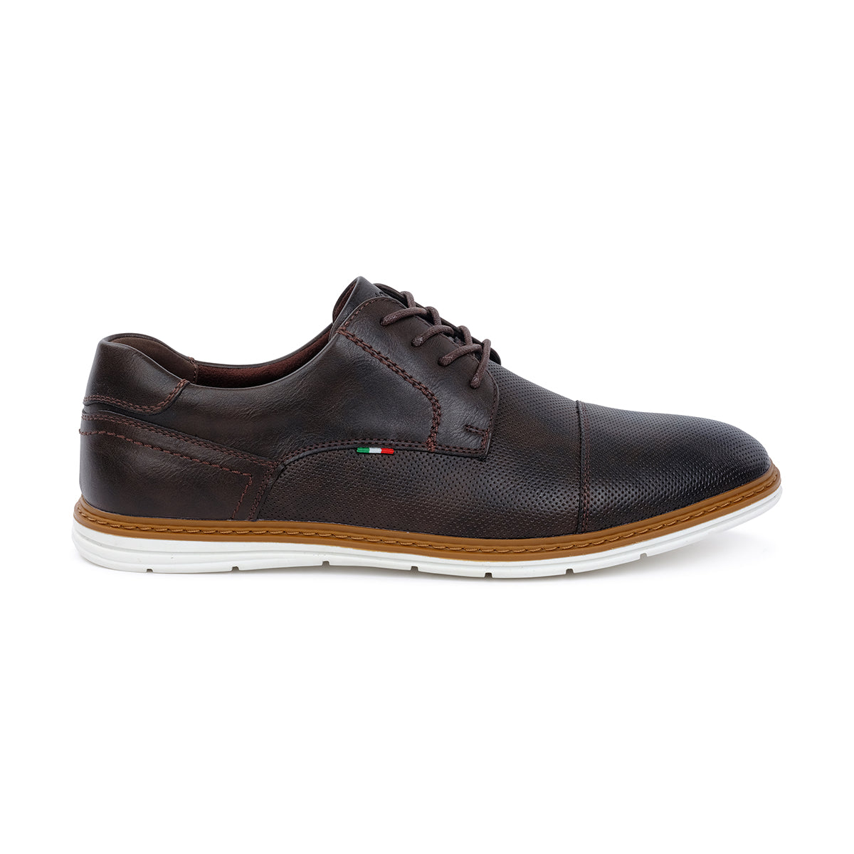 HENSON MENS OXFORDS-DARK BROWN