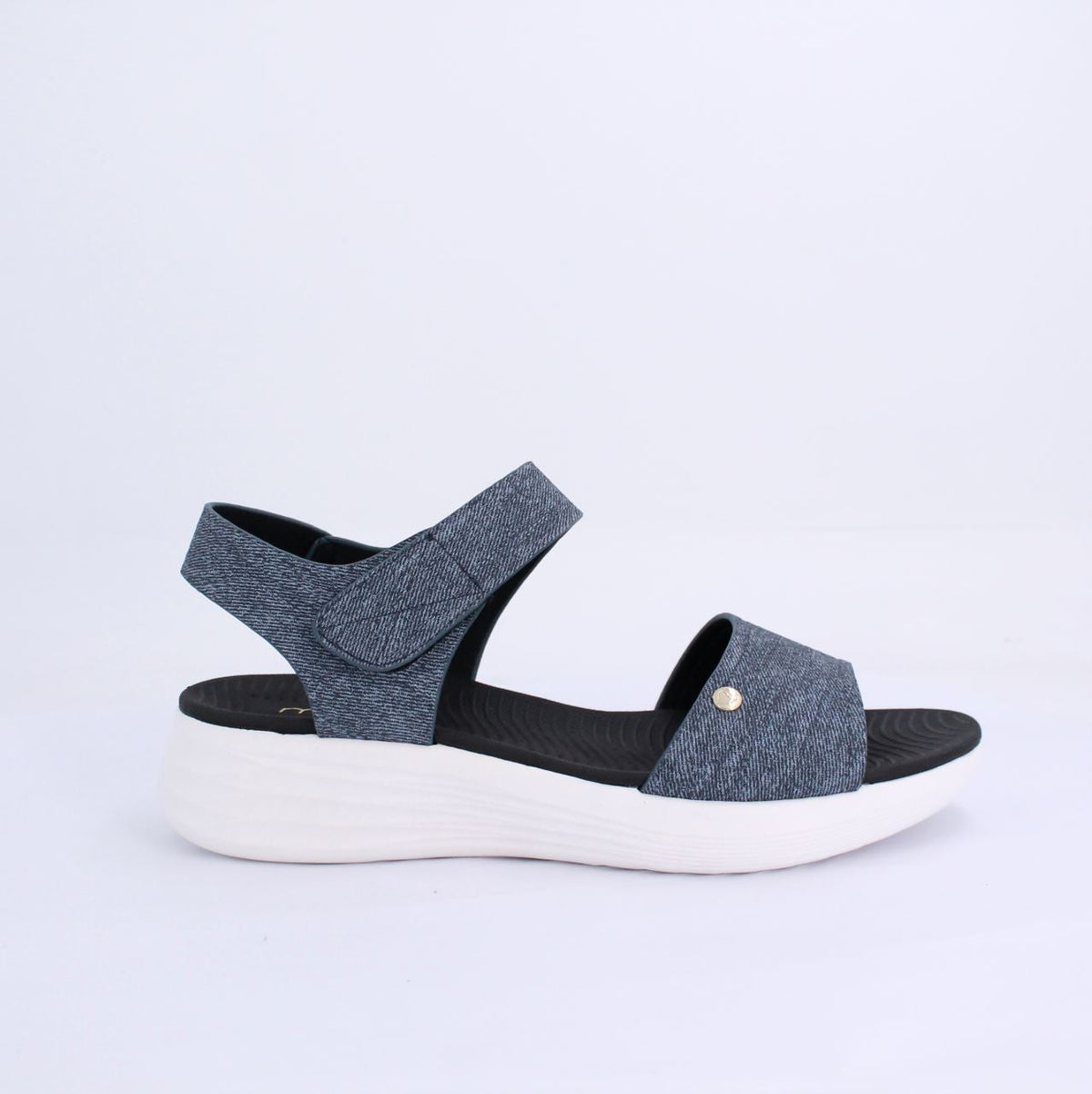 DENI FLAT SANDAL - NAVY