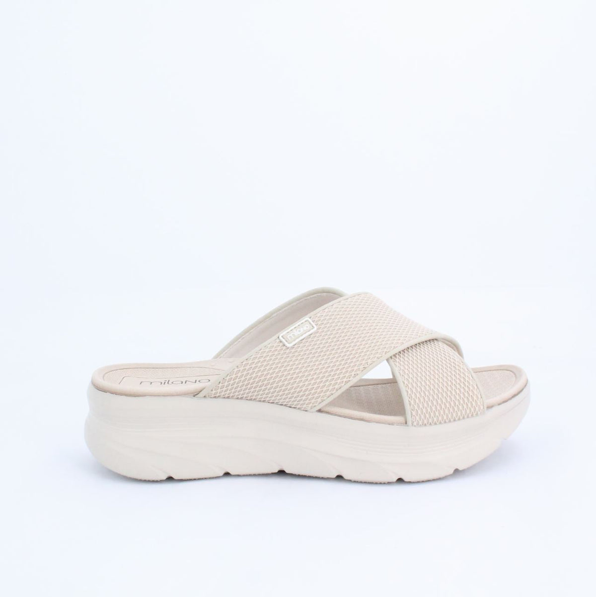 ALLEN SPORTY SLIDE SANDAL - BEIGE