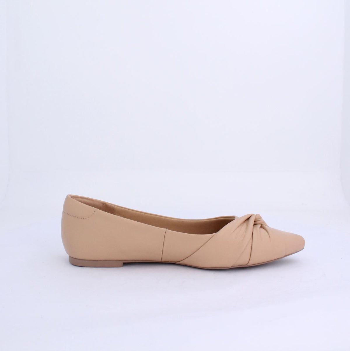 LUCYY PUMP FLAT LEATHER - NUDE