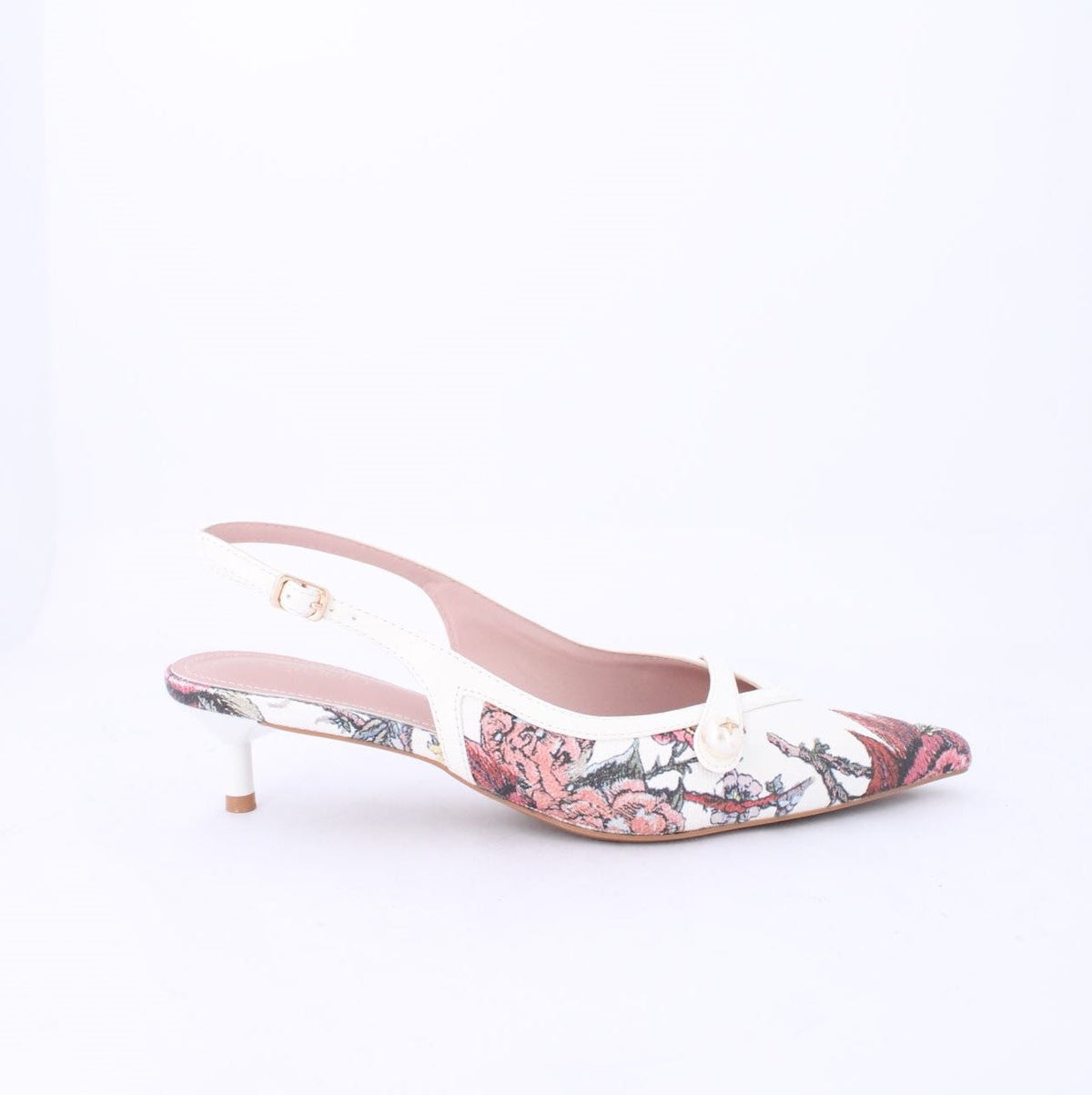 FARAH-Slingback-Heels-White