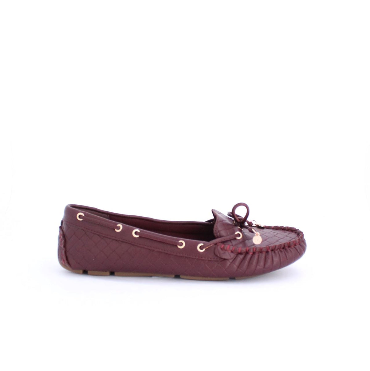 WILLA MOCCASINS FLAT - BURGUNDY