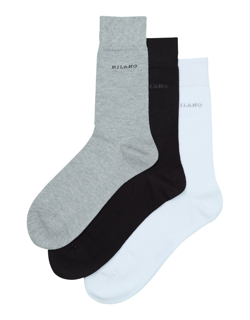 MID CALF 3PK MULTI SOCKS