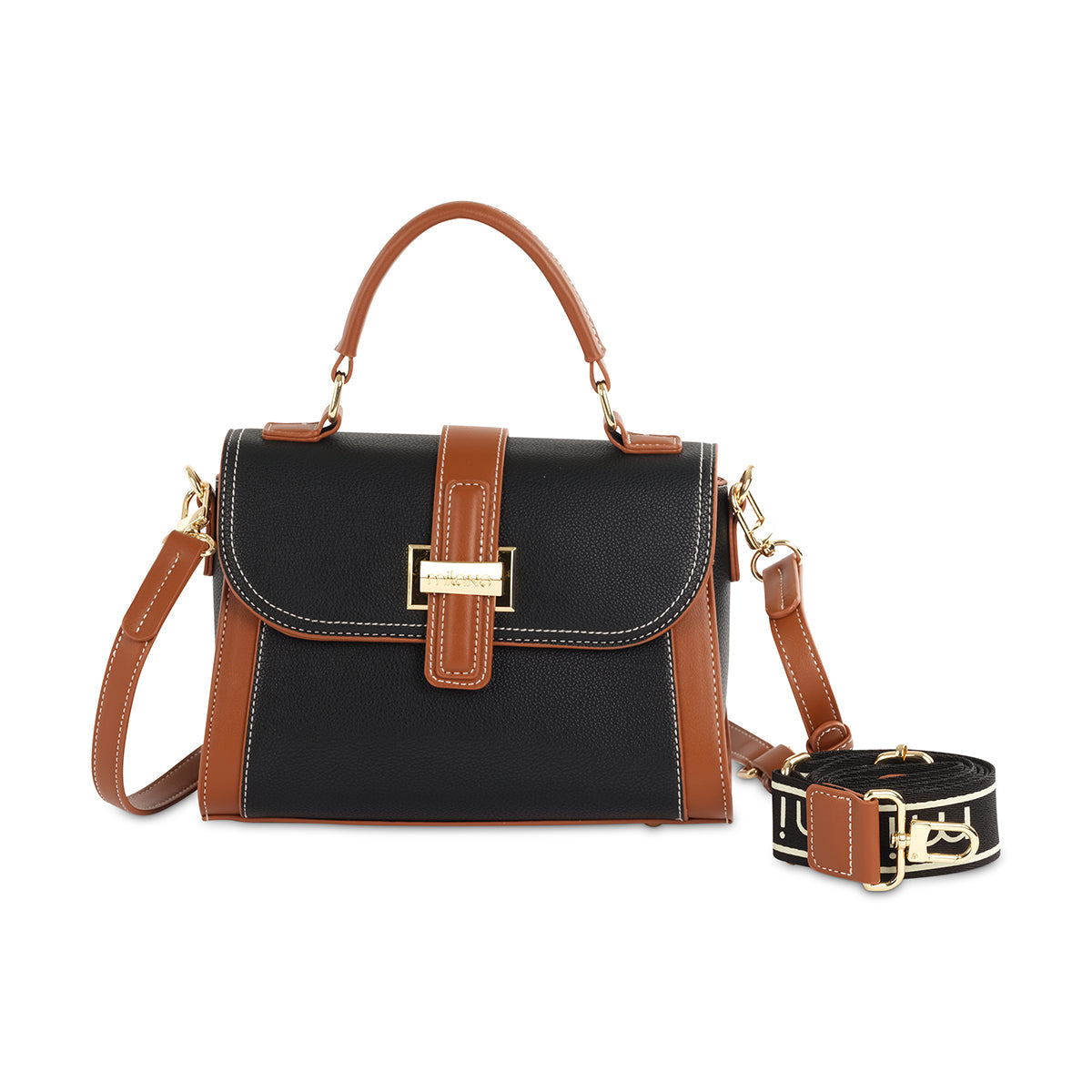 SAMEEHA SATCHEL- Black