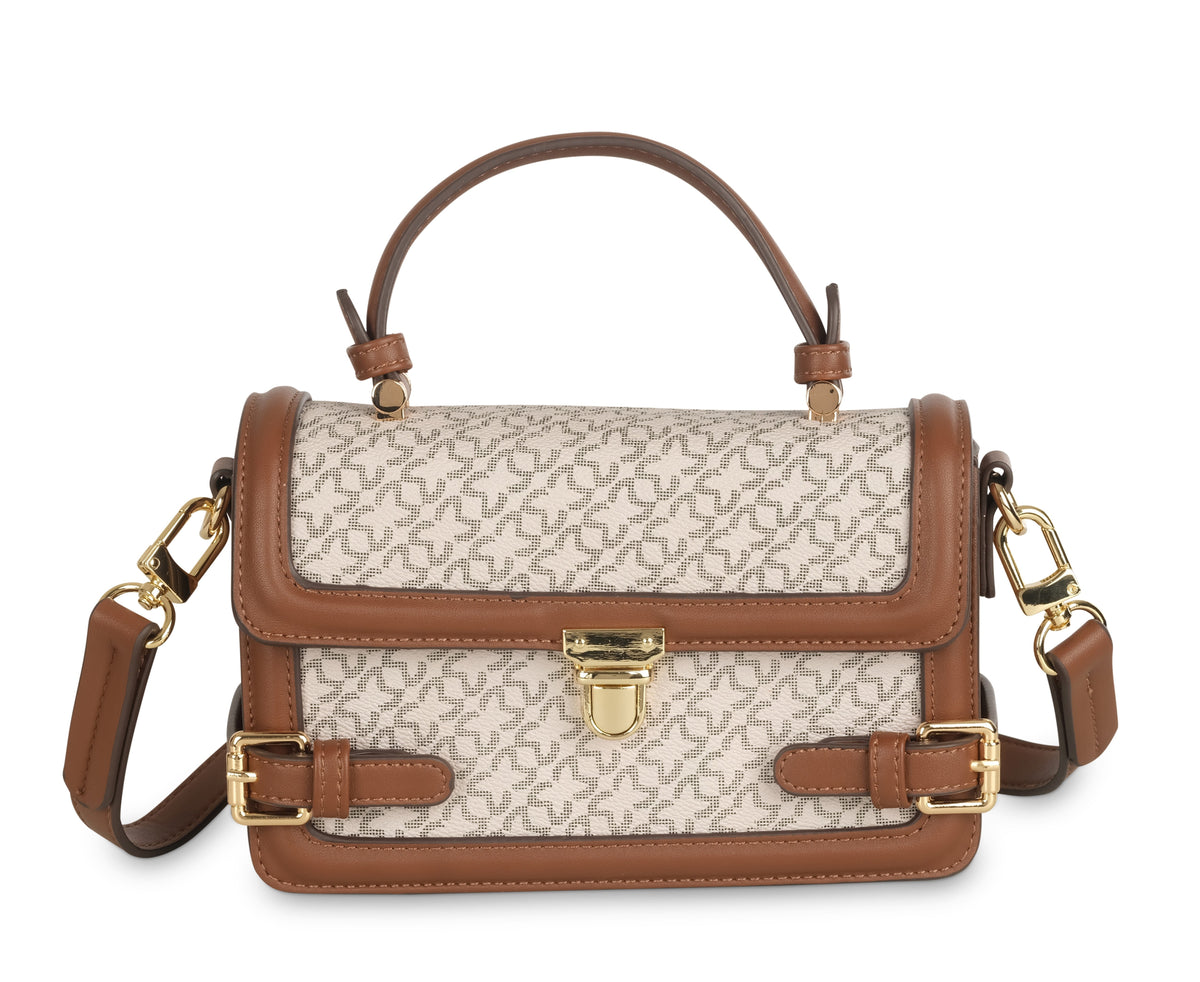 PETRA SATCHEL BAG -  BEIGE